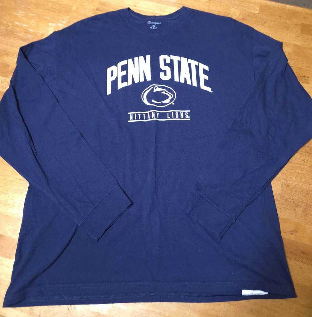 Champion Penn State Nittany Lions Long Sleeve T-Shirt Size 2XL Blue